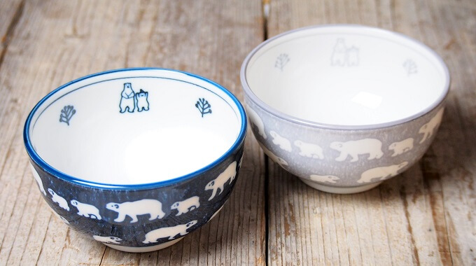 てくてく くまの小さなどんぶり 美濃焼 くまと珈琲オンラインショップ かわいいくまグッズの通販専門店