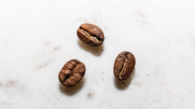 コーヒー豆のアップ