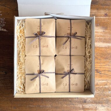 デカフェのドリップバッグ20袋が箱に入っている